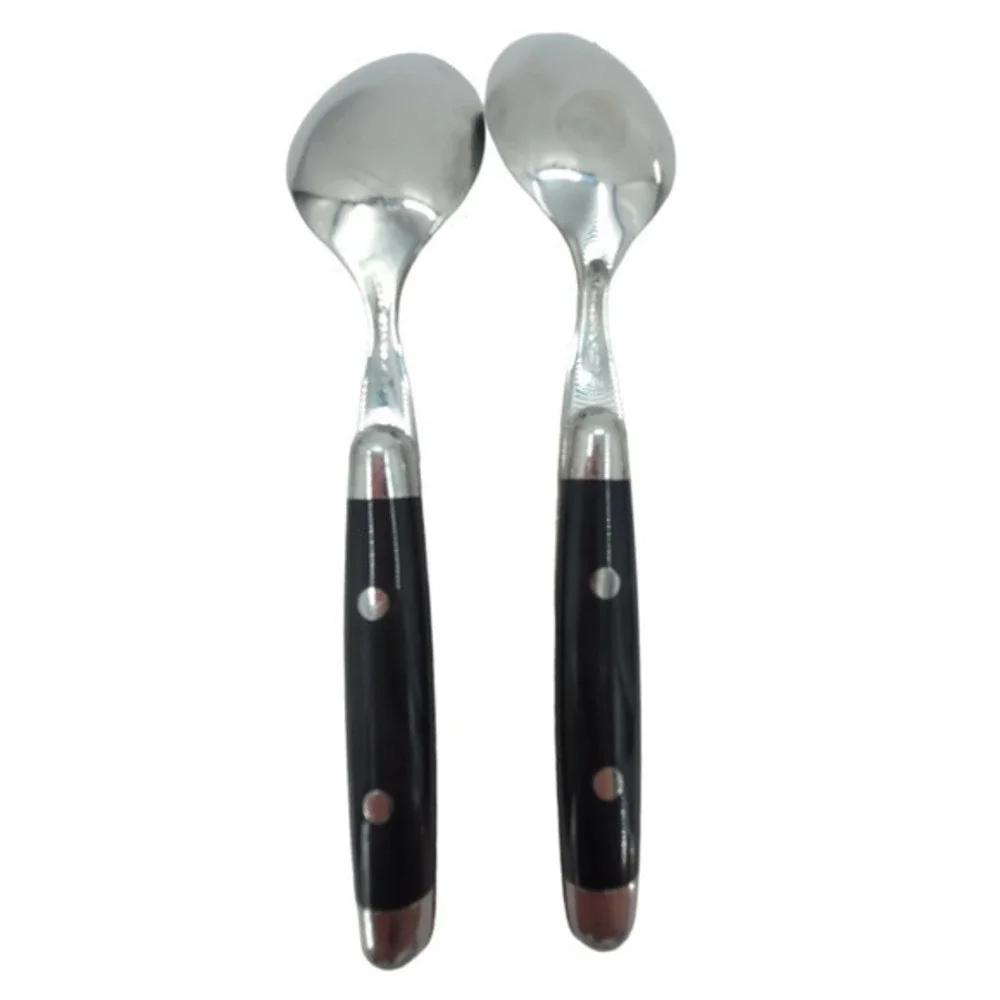 Cambridge Silversmiths Jubilee Black Handle Flatware Set Service for‎ 2 2-2